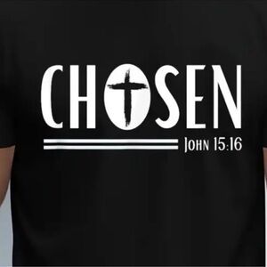 Black Chosen Graphic T-Shirt Unisex